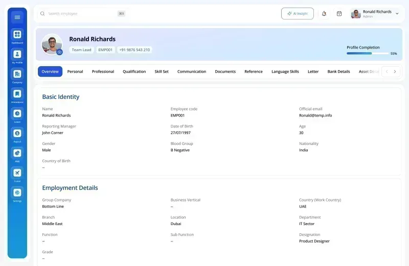Performance and self-service feature - OfficeKit HR