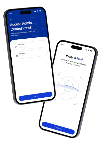 Face recognition attendance app interface